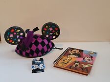 Disney Checked Jeweled Harlequin Mickey  Ears With 2 Disney Pins and Jornal picture