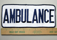 *LARGE* AMBULANCE RESCUE PARAMEDIC EMT EMS HOSPITAL JACKET WORK UNIFORM PATCH picture