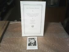 JOHN F. KENNEDY RARE HISTORICAL U.S. CAPITOL EULOGY AND MASS CARD NOV. 24, 1963 picture