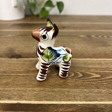 Vintage  Folk Art Pottery Hand Painted Horse Figurine Mexico picture
