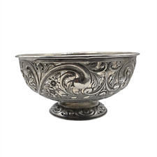 Engraved Sterling Silver Reticulated Bowl (William Hutton & Sons, 1900) picture