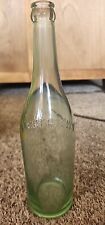 Vintage SAEGERTOWN Pa. GINGER ALE Soda Spring Water Green Glass Embossed Bottle picture