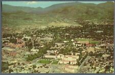 Santa Fe NM aerial view birds eye postcard late 1950s - unsued picture
