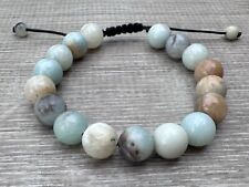 Grade A++ Amazonite Mixed Crystal Bead Adjustable Bracelet 10mm, Wholesale Lot picture