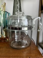 PYREX Flameware Glass Percolator 9 Cup Coffee Pot 7759-B Complete Vintage picture