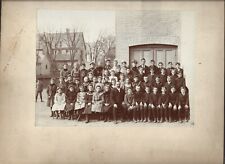 Big 1899 Vintage PHOTO of School Children in MILWAUKEE Wisconsin C.F. ZANDER 🩷 picture