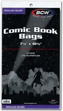 BCW Comic Bags, Silver 7 1/8