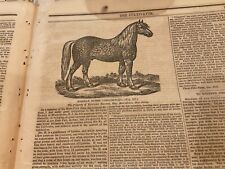 1214 1866 AGRICULTURE FARM GARDENING ALBANY NY 14 ISSUES HORSE CATTLE SHE PUZZLE picture
