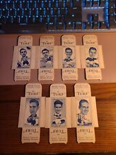 1951 Carreras Turf Famous Footballers Uncut Box Lot of 7 #s 15,18,19,43,44,46,47 picture
