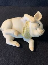 Miniature Small Pig Piggy Resin Laying Down Figurine Farm Animal Home Decor 3.5 picture