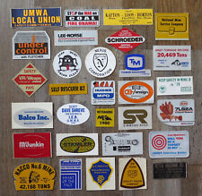 Vintage 1980s 90s Coal Mining Sticker lot 30 Ohio West Virginia Pennslyvania picture