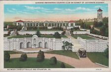 c1920s Postcard Gardens Swannanda Country Club, Staunton, Virginia VA UNP 5392.4 picture