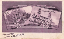 GA~GEORGIA~ATLANTA~GREETINGS~LANDMARKS~DOZEN TEAR OUT MINI VIEWS~C.1910 picture