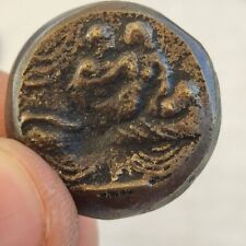 IIII BRONZE ANCIENT ROMAN EMPIRE LOVE BROTHEL ENTRY LARGE COIN picture