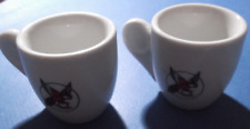 2 x RARE LOUMIDIS PAPAGALOS GREEK COFFEE ADVERTISIGN CUPS MADE BY IONIA HELLAS  picture