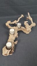 Driftwood Candelabra Natural Wood Candle Holder Beach House Theme Decor picture