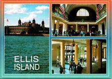 Vintage Ellis Island Multi-view New York Postcard UNP New Jersey picture