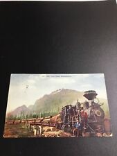 Log Train in Washington Postcard 49 picture