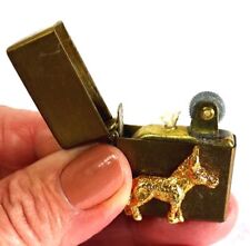 Vintage Political Brushed Finish Goldtone Lighter DEMOCRAT DONKEY Never Used picture