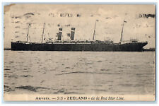 c1910 S/S Zeeland De La Red Star Line Anvers Antwerp Belgium Postcard picture