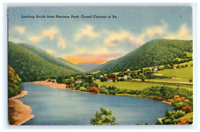 Vintage Postcard Looking South From Harrison Park Pennsylvania's Grand Canyon picture