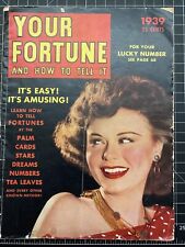 RARE Your Fortune and How To Tell It #nn (Hillman Publications, 1939) Mid Grade picture