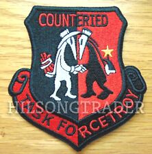 US ARMY Counter IED Task Force Troy EOD Spy VS Spy Iron-on/Sew-on Patch picture