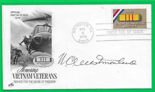 General William Westmoreland Signed Vietnam Veterans First Day Cover 1979 BEAUTY picture