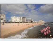 Postcard Looking North Pompano Beach Pier Florida USA picture