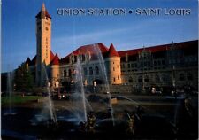 Vintage St. Louis Union Station Facing Aloe Plaza St. Louis, Missouri Postcard picture