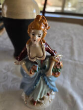 Vtg Hand Painted Victorian Woman Made in Occupied Japan 7 1/4