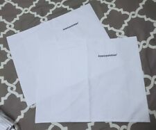 New Set of 2 AMERICAN AIRLINES White Pillow Case 17x22 Silver Embroidered Logo picture