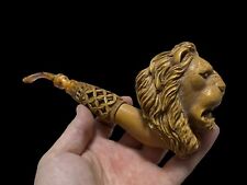 Block Meerschaum Special Lion  Pipe Big Size Master Carver picture