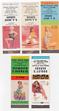 1940s-50s West Enfield Maine ~Lot of 5 Vintage Pin Up Matchbook Covers picture