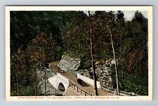 Mohawk Trail MA-Massachusetts, Cold River Bridge, Antique, Vintage Postcard picture