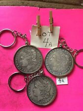 Set 3 Lot Coin Keychains 1900-1879-1892 Copies Junk Drawer Combines Shipping picture