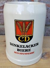 Vintage German Stein Dinkelacker Biere Aus Stuttgart Mug Beer .5L Stoneware picture