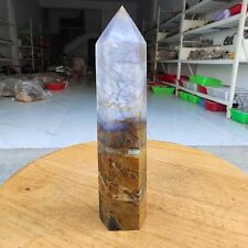 445g WOW Natural Rare Pietersite Crystal Obelisk Quartz Tower Point Healing picture