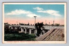 Utica NY-New York, Bridge Crossing Pleasant Street, Antique Vintage Postcard picture