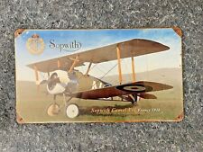 RFC SOPWITH CAMEL F-1 FRANCE 1916 14 X 8 VINTAGE STYLE METAL SIGN picture