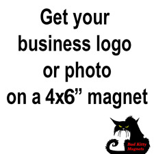 Custom Your Photo Business Logo Card High Quality Metal Fridge Magnet 4x6 8533 picture