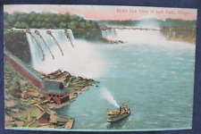 1900s US & Canada Both Niagara Falls Glitter Add-On Postcard picture
