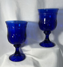 Pair of Alexandra Blue (Cobalt) by Toscany Water Goblets picture