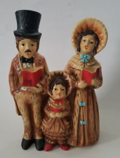 Vintage Christmas Carolers Lark Brand | Made in Japan, Hand Painted Chalkware picture