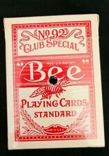 Vintage Bee Playing Cards No 92 Diamond Back Club Special Trump Plaza picture