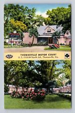 Thomasville GA-Georgia, Thomasville Motor Court Advertising Vintage Postcard picture