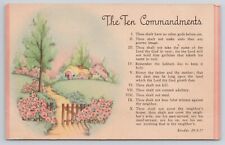 Postcard Ten Commandments picture