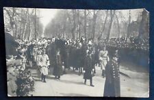 RPPC Funeral Procession, Kaiserin Auguste Viktoria, 1921, as is picture