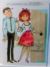 Hallmark It's Valentine Day Hubby Flirty Vintage Card Mad & Impetuous Pop-Up Sex picture