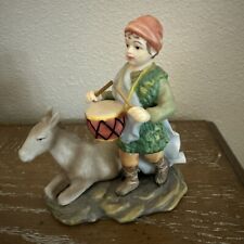 Vintage Avon 2002 Holiday Treasures Nativity Blessed Visitors Little Drummer Boy picture